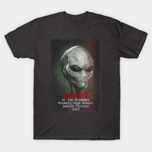 Roswell Alien High School Picture T-Shirt